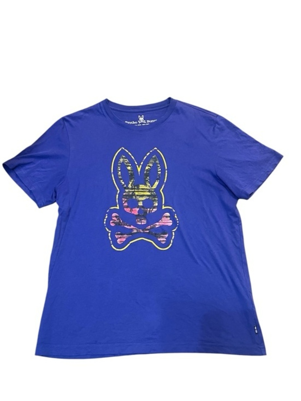 Psycho Bunny Men’s Royal Blue Graphic Tee Size 5